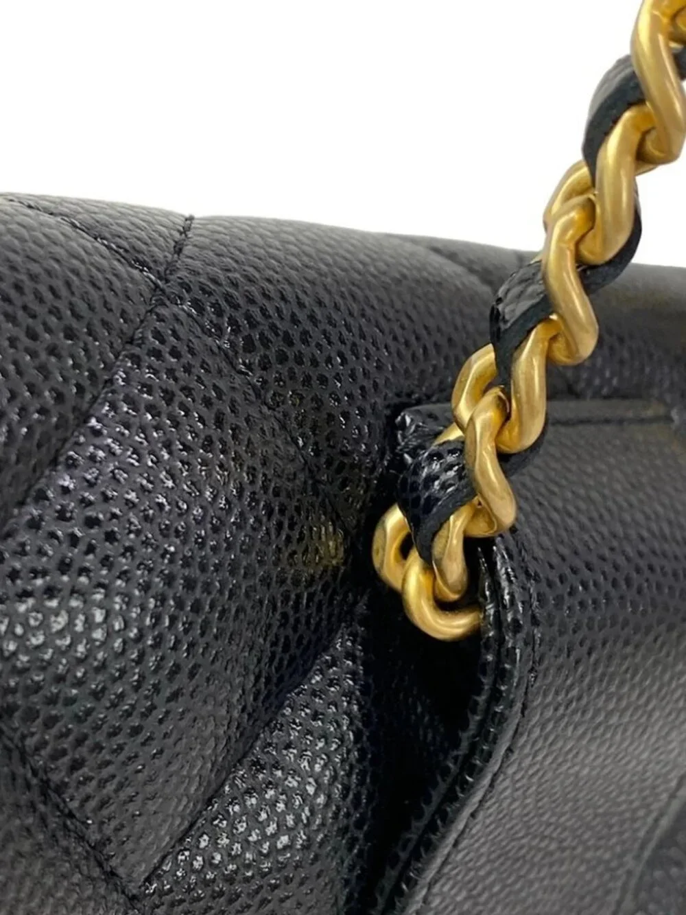 CHANEL Matelasse AP3693 Black Calfskin Bum Bag gold hardware